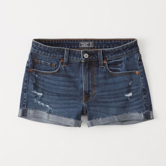Abercrombie Low Rise Denim Shorts - Picture 1 of 6